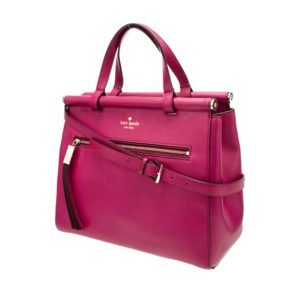 Kate Spade Small Cherise Top Handle Royal Place Pink Satchel Shoulder Crossbody - Picture 2 of 12